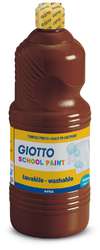 Giotto Washable School Paint, 1 litre, brown