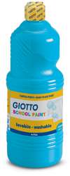 Giotto Washable School Paint, 1 litre, cyan