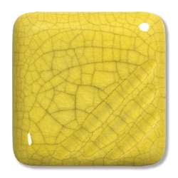 Yellow crackle glaze