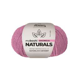 myboshi | NATURALS 100% Merino Wool — 50 g balls, 50 g, Cocciniglia