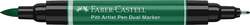 FABER-CASTELL | Pitt® Artist Pen Dual Marker — individual, Dark phthalo green