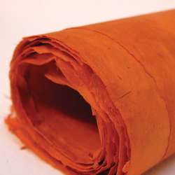 Khadi Handmade Lokta Paper, 50 x 75cm, coral