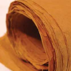Khadi Handmade Lokta Paper, 50 x 75cm, saffron