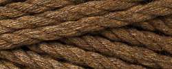 Bobbiny | Macramé Cord — 100 metre spools, 3 mm wide, weight approx. 330 g, 56 yarn threads, Nut brown