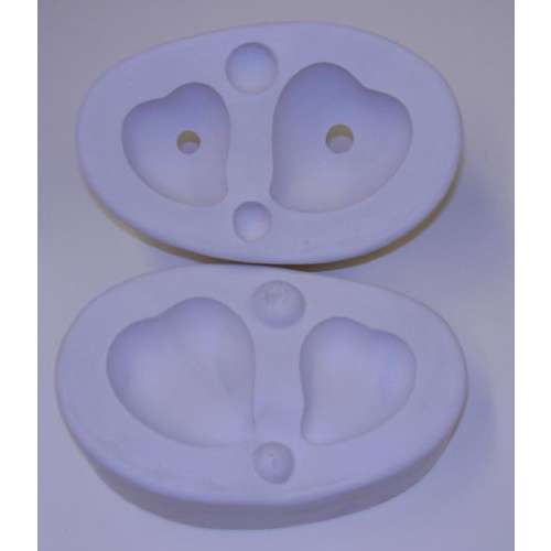2 Heart Casting Mould 