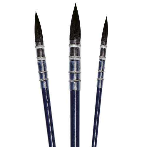 I LOVE ART | Detail Watercolour Wash Brush Set — 3 brushes 