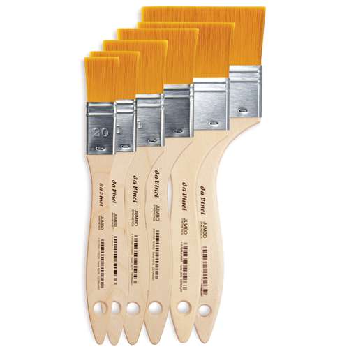 da Vinci | JUMBO Wide Brushes Series 5076 — synthetic brushes 