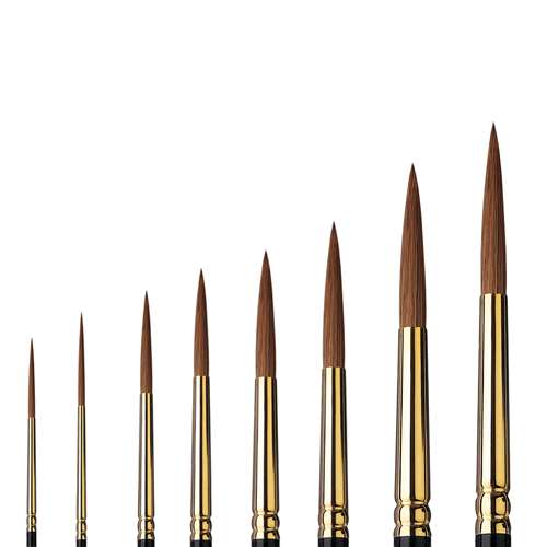 Raphaël® | Kolinsky Gold Round brushes — series 882 