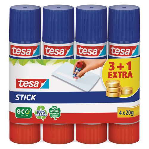 tesa® | eco® logo STICK 3 + 1 set — 4 x 20 g 