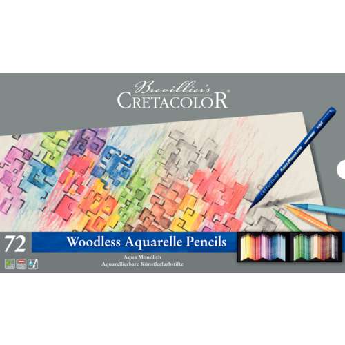 CRETACOLOR® | Aqua Monolith Watercolour Pencils — set of 72 