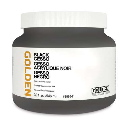 GOLDEN® | Black Gesso — 946 ml 