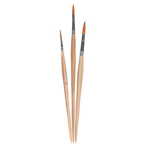 JAX® | school brush set Series C — 3 round synthetic brushes 