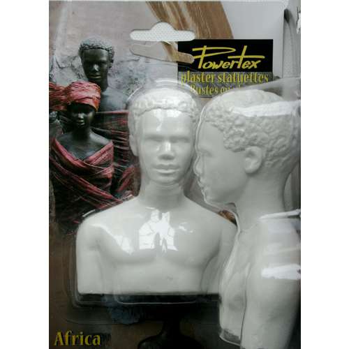Powertex Plaster Figures - African Male Full Bust 