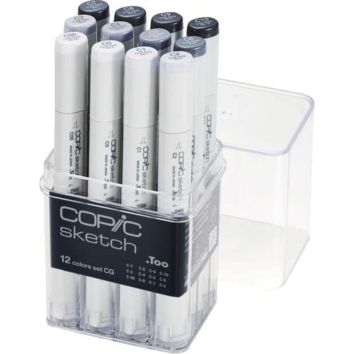 COPIC® | sketch marker set CG — 12 x cool grey 