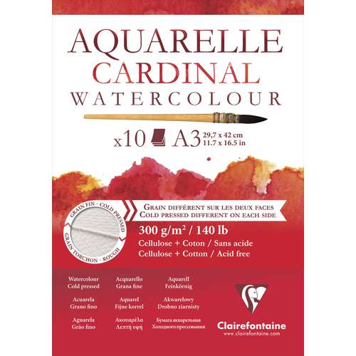 Clairefontaine Cardinal Watercolour Pads 