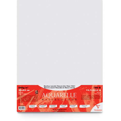 Clairefontaine Cardinal Watercolour Paper Sheets 