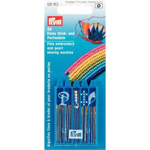 Prym | Assorted Fine Embroidery and Beading Needles — 25 needles 