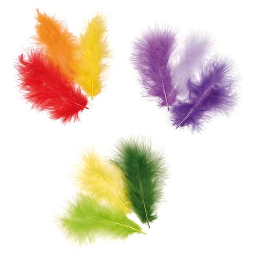 Packs Of 15 Marabou Feathers 
