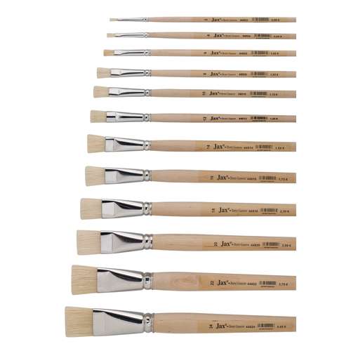 JAX®-Hair | Long-Handled Flat Hog Bristle brushes — individual 