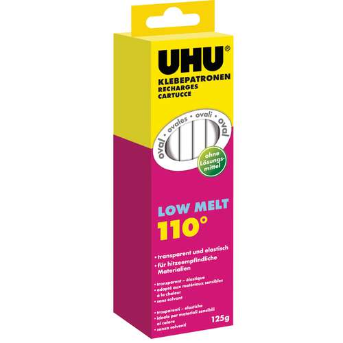 Replacement Cartridges for Uhu Creative Low Melt Glue Gun 