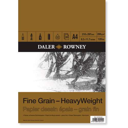 DALER-ROWNEY | Fine Grain Heavyweight Pads — 200 gsm 