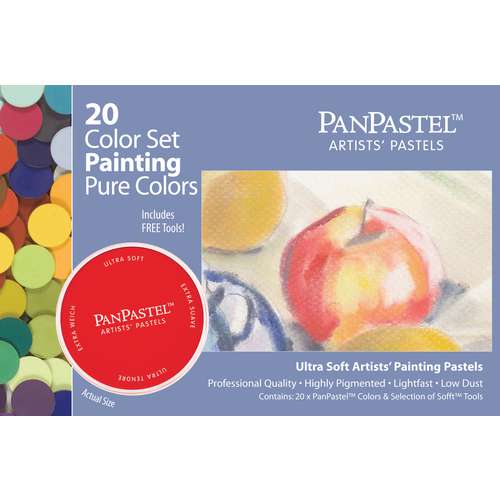 PanPastel Artist Soft Pastels Bright Cool Stack Set - 5 Colors With Sofft Tools, Low-Dust Pan Format - View #7