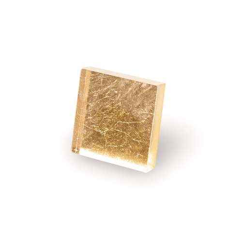 Yellow Gold Mosaic Stones — 24k leaf gold 