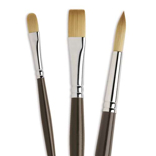 I LOVE ART | Classic Acrylic Brush Set — 3 brushes 
