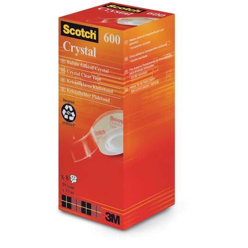 Scotch 600 Crystal Clear Tape Pack 