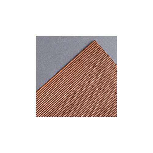 Corrugated Copper Sheet for Model Making — 20 cm x 27.9 cm 