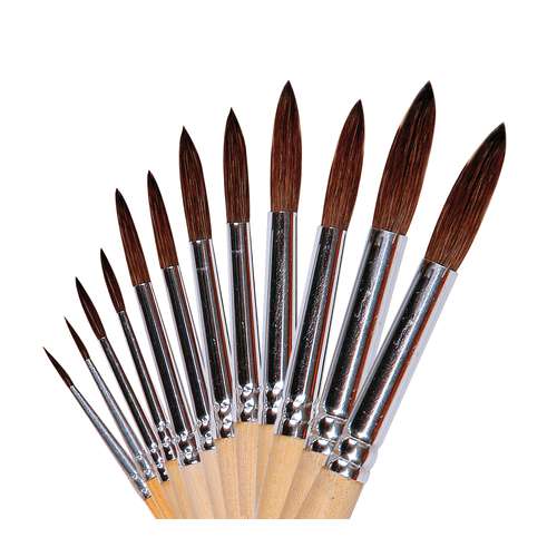 JAX® | school brush set Series B — 12 round brushes 
