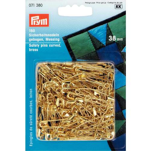 Prym | Curved Brass Safety Pins — 38 mm 