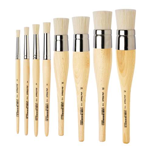 da Vinci | Stenciling Brushes Series 113 — Stippling Brushes 