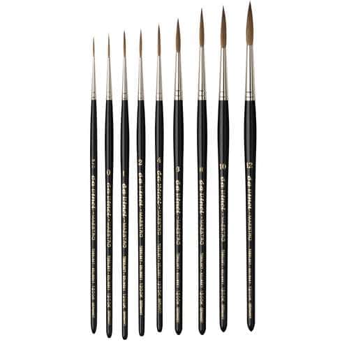 da Vinci | MAESTRO medium length Rigger Brushes — Series 1200 