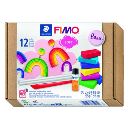 STAEDTLER® | FIMO® SOFT Basic set — 9 x 25 g + accessories 