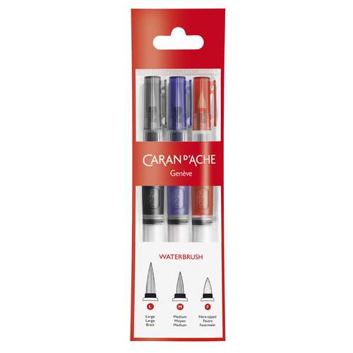 CARAN d'ACHE® | Water Brush set — 3 brushes 