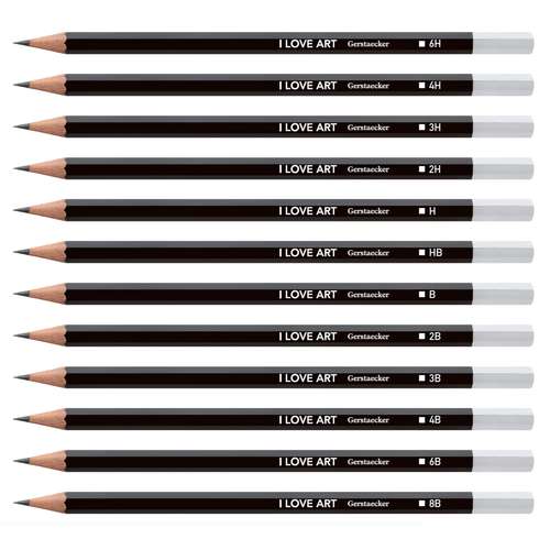 I Love Art Graphite Pencil Set 