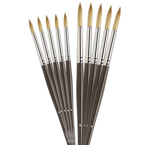 I LOVE ART | Acrylic Round Brush Set — 5+5 brushes 