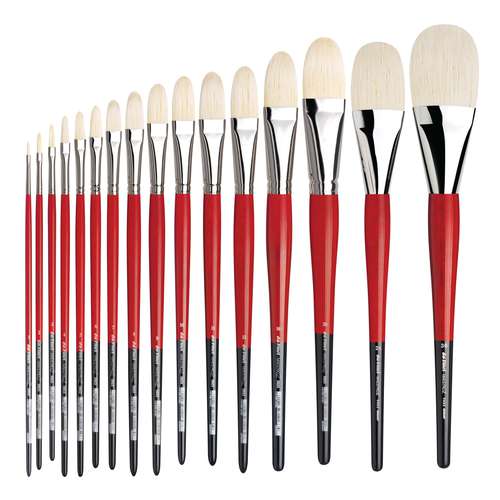 da Vinci | MAESTRO 2 Series 5923 Acrylic brushes — Extra long filbert tips 