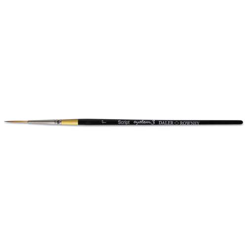 DALER-ROWNEY | System 3 brushes — Series 81 ○ spotter ○ short handle ○ synthetic hair 