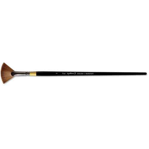 DALER-ROWNEY | System 3 Fan Brushes — Series 46 ○ long handle ○ synthetic hair 