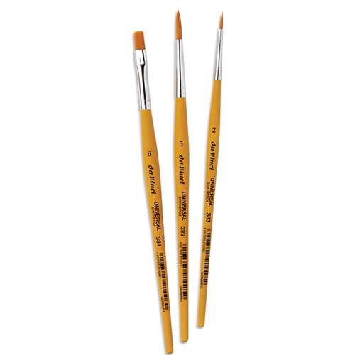Set Of 3 Da Vinci Universal Synthetic Brushes 