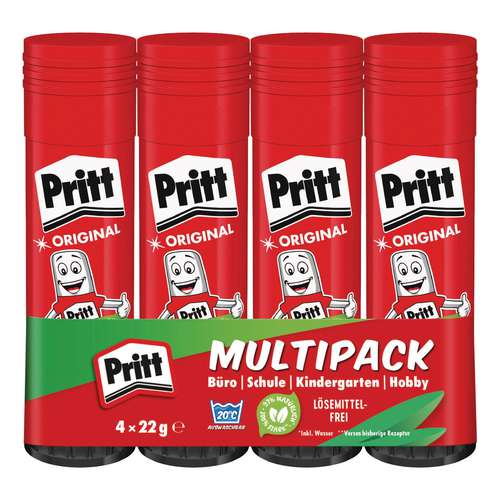 Pritt | Glue Stick Multipack — 4 x 22 g 