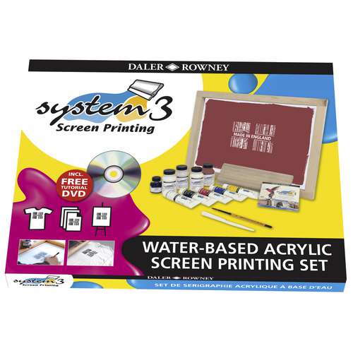 DALER-ROWNEY | System 3 Acrylic Screenprinting Set — complete set 