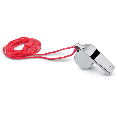 Wonday | Whistle — metal with coloured lanyard 