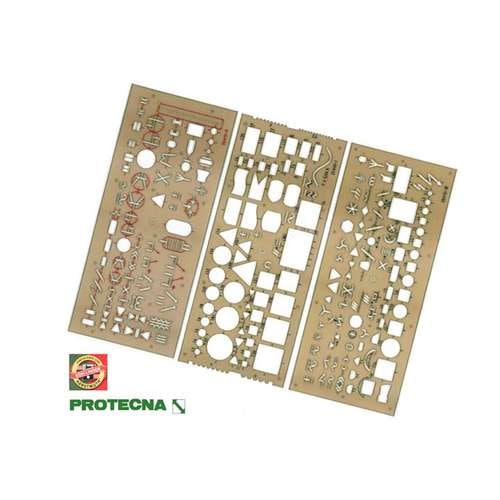 KOH-I-NOOR | PROTECNA Electrical Template set — 3 templates 