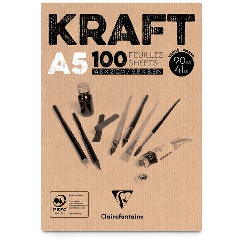 Clairefontaine Brown Kraft Paper Pads 