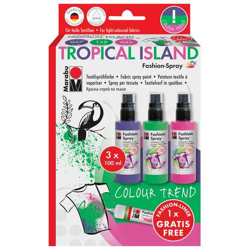 Marabu Fashion Spray Set Tropical Island 