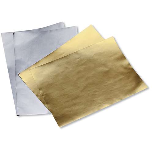 O'color | Aluminium Self-Adhesive Craft Foil Pack — 15 x A4 sheets 