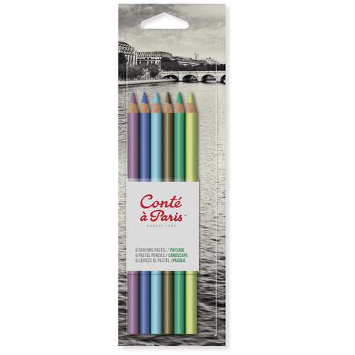 Conté à Paris™ | pastel pencil set — 6 landscape pencils 